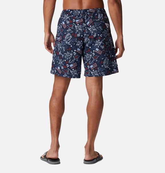 Columbia PFG Super Backcast Shorts Navy For Men's NZ85173 New Zealand